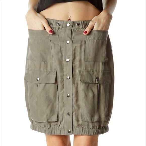 Club Monaco Camille (Cupro) Mini Skirt - Picture 1 of 15